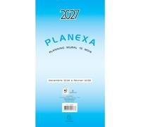 Exacompta 34500E - Planexa 5 volets - 18 x 33 cm - Décembre 2025 à février 2026