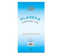 EXACOMPTA - Planexa 5 volets - Dimension (ouvert) 90 x 33 cm - Décembre 2023 à Février 2025
