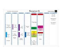 Exacompta Planning hebdo magnétique 90x59cm vendu en kit avec de nombreux accessoires