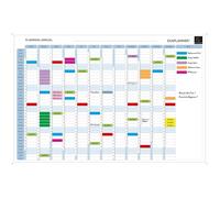 EXACOMPTA Planning magnétique annuel - textes en français - Blanc