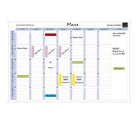 EXACOMPTA Planning mensuel magnétique 90x59cm vendu en kit avec de nombreux accessoires