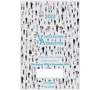 Exacompta Planning Vacances/Absences Décembre 2009 à Décembre 2010