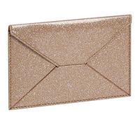 EXACOMPTA - Pochette Eden - 10,5 x 15,5 cm - Or Doux - Pailleté - Unisex - PVC - Moderne - Enveloppe - Adultes - Sparkly Lovers - Portefeuille à Carte de Crédit Unisex