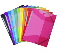 Exacompta Pochette Iderama A4 en polypropylène - 250 feuilles - Coloris assorties - Lot de 10