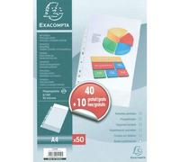 Exacompta Pochettes Perforées 5/100 A4 Pqt 50 -5150-