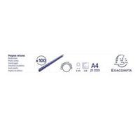 EXACOMPTA Boite 100 reliures spirales plastique 6mm - Noir