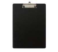 Exacompta - Réf. 19291E - Porte-bloc à pince avec pochette plastique sur le dos - Système d'accroche mural - Dimensions : 23 cm x 32 cm pour document format A4 - Coloris noir