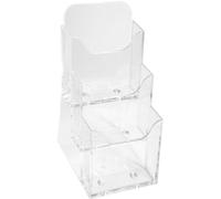 EXACOMPTA Porte-brochures DIN long vertical 3 compartiments transparent
