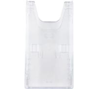 Exacompta Porte-brochures mural 62258D A6 haut 1 compartiment transparent