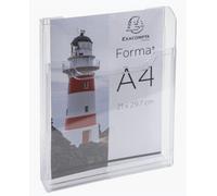 EXACOMPTA Porte-brochures mural A4 vertical 1 compartiment transparent