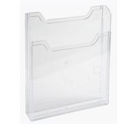 EXACOMPTA Porte-brochures mural A5 vertical 1 compartiment transparent