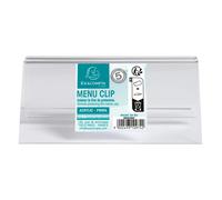 EXACOMPTA Porte-carte clip L100mm - Cristal