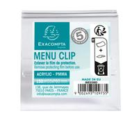 EXACOMPTA Porte-carte clip L50mm - Cristal