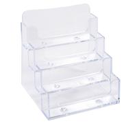 Exacompta Porte cartes de visite 4 cases - Transparent