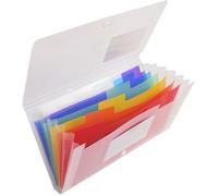 EXACOMPTA Porte-documents Crystal 7 compartiments transparent 260 x 140 mm