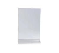 EXACOMPTA Porte-visuel vertical pied aluminium A4 - Cristal