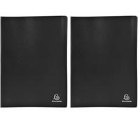 EXACOMPTA PORTE-VUES PP A4 80 VUES NOIR (Lot de 2)