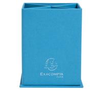 EXACOMPTA Pot à crayons carré 4 compartiments carton Teksto - Turquoise