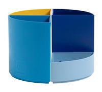 EXACOMPTA Pot à crayons modulable The Quarter Bee Blue - Couleurs assorties