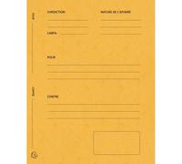 Exacompta Pqt 25 Chemises Avocat Imprimées Plaidoirie 265g Jaune