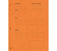 Exacompta Pqt 25 Chemises Avocat Imprimées Plaidoirie 265g Orange