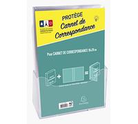 Exacompta Protège carnet de correspondance 24493E transparent 16 x 24 cm