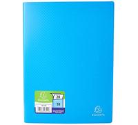 EXACOMPTA Protège-documents A4 Polypro 10 pochettes 20 vues Bleu