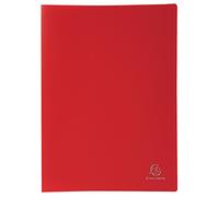 Porte Vues Prolypropylène Souple Pochettes Grainées Opaque 60 Vues - A4 Rouge