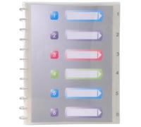 EXACOMPTA Protège-documents amovibles à anneaux polypropylène Crystal 60 vues - A4 - Cristal