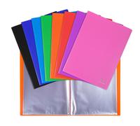 Exacompta - Réf. 8860E - 1 Protège-documents OPAK - 60 pochettes cristal lisse - 120 vues - pour format A4 - dimensions 24 x 32 cm - couverture en polypro semi-rigide - 8 couleurs aléatoires