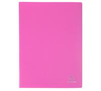 Exacompta - Réf. 88827E - 1 Protège-documents OPAK - 80 pochettes cristal lisse - 160 vues - pour format A4 - dimensions 24 x 32 cm - couverture en polypro semi-rigide - couleur rose