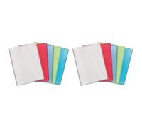 EXACOMPTA Protège-documents en polypropylène CHROMALINE, 120 vues, assortis (Lot de 2)