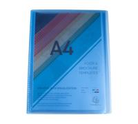 Exacompta Protège-documents Chromaline 180 vues A4 24×32 cm polypro translucide 5 coloris