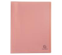 EXACOMPTA Protège-documents en polypropylène semi rigide Chromaline Pastel 80 vues - A4 - Corail