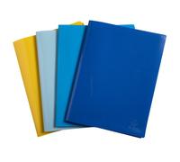 Exacompta Porte vues Bee Blue A4 - Polypropylène semi rigide - 30 pochettes - 60 vues - Assortis