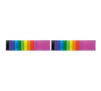 EXACOMPTA Protège-documents Glossy IDERAMA, 120 vues, 60 pochettes, coloris assortis (Lot de 2)