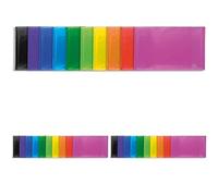 EXACOMPTA Protège-documents Glossy IDERAMA, 80 vues, 40 pochettes, coloris assortis (Lot de 3)
