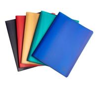 Exacompta Protège-documents Opak recyclé 200 vues A4 - Carton de 10, 5 couleurs assorties