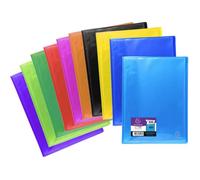 EXACOMPTA - Protège documents soudé - 21 x 29,7 - 200 vues - Pochettes cristal lisses - 10 Couleurs aléatoires