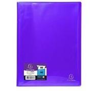 - protege documents soudé - 21 x 29,7 - 80 vues - pochettes crital lisses - bleu turquoise