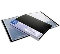 Exacompta Protège-documents Up Line – Polypropylène, porte étiquette 3 faces, 60 vues – A4 Noir