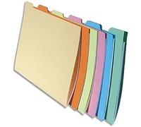 Exacompta Lot de 60 chemises à onglets pour Tiroirs - 24 x 32 - Assortis