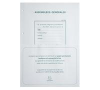 Exacompta Recharge 100 Feuillets pour registre Délibération Assemblée Générale A4