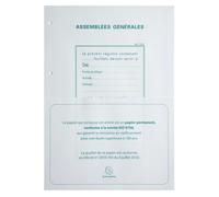 EXACOMPTA Recharge A4 pour reliures registres - 100 feuillets perforation 4 trous - Blanc