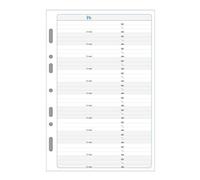 Exacompta 28216 Recharge Feuillets Adresses-Téléphones Pour Organiseur Exatim...