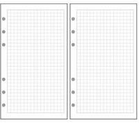 EXACOMPTA Recharge accessoire Exatime 21 quadrillé 5x5 32 feuillets 210x142 mm (Lot de 2)