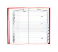 Exacompta - 162922E - Recharge Agenda planning mensuel de poche Exaplan 16 - 9 x 16 cm - Janvier à décembre 2025