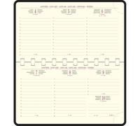 EXACOMPTA Recharge Agenda de poche Temporel 16S spiralé 9 x 16 cm Semainier Janvier à Décembre 2026