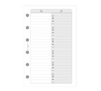 Exacompta Recharge 14216 Adresses-Téléphones pour Organiseur Exatime 8,1x12,6 cm Blanc