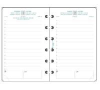 Exacompta - Recharge Agenda Exatime 14- Journalier - Janv à déc 2027 | 1 Jour/page, RDV par 1/2 heure, Papier blanc Clairefontaine, Coins détachables, Fabriqué en France